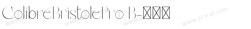 ColibreBristolePro B字体转换